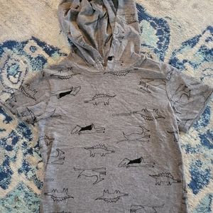 Boys Dino print Hooded tee
